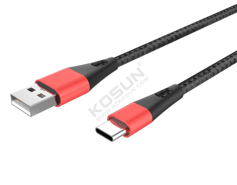 Aluminum and braided TypeC 2.0data and charging cable     